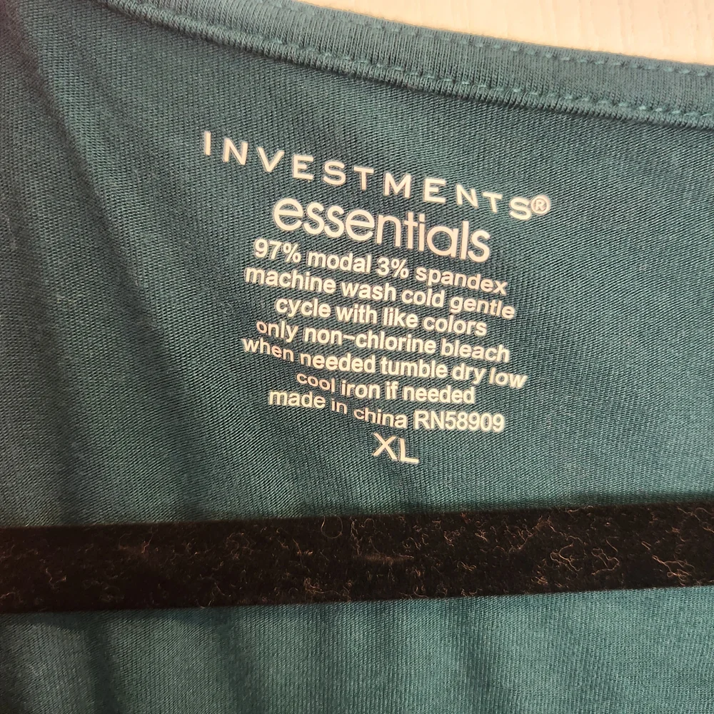 Investments Essentials Green Blouse Size XL Guc
